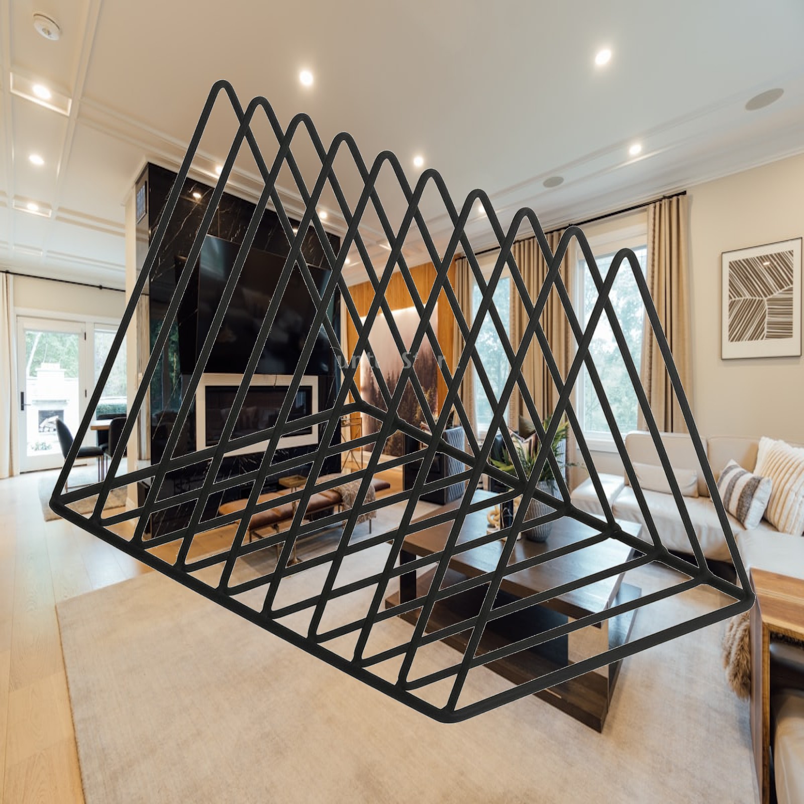 Magazines - Iron Wire Desktop Organizer Stable Triangular