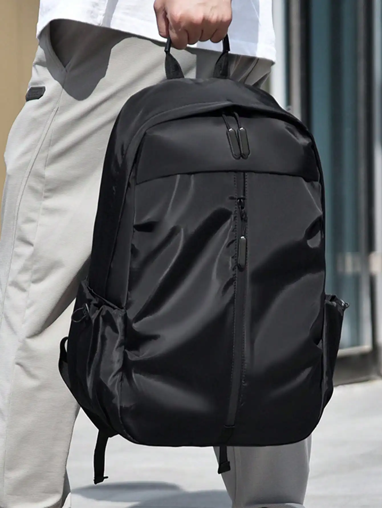 Books - Unisex Nylon Backpack In Korean Style