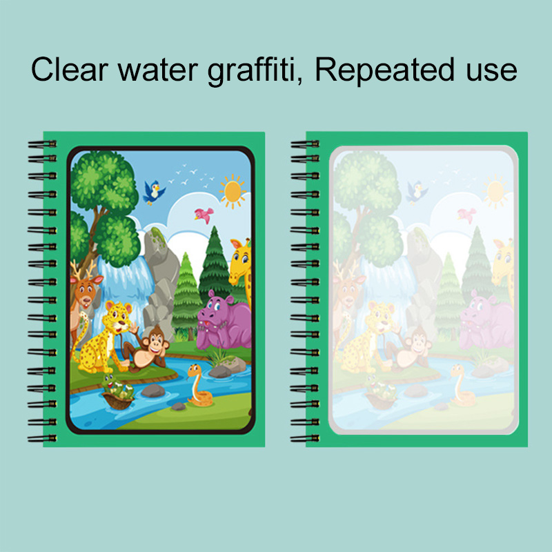 Magic Water Book with Pen Part - Reusable Water Magic Coloring Book review and price