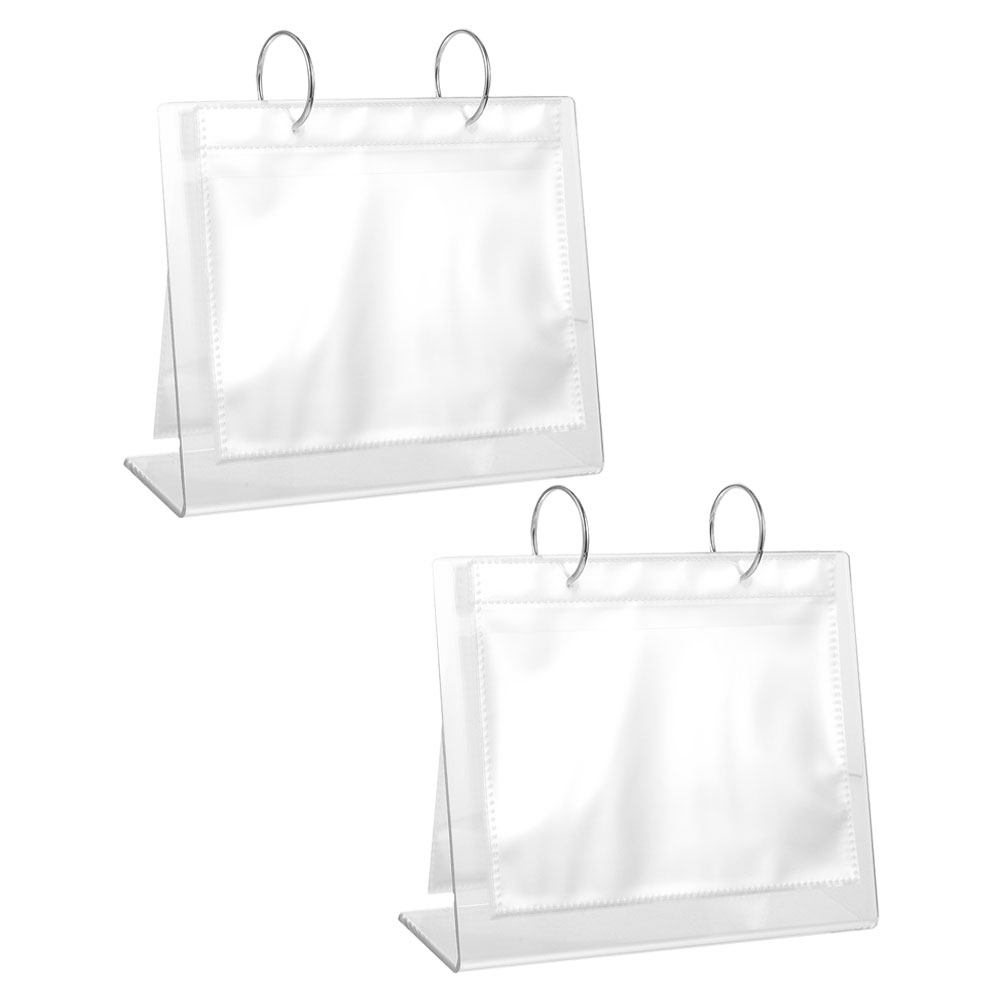 2Pcs Photo Album Acrylic Table - Clear Acrylic Book Stand Holder review and price